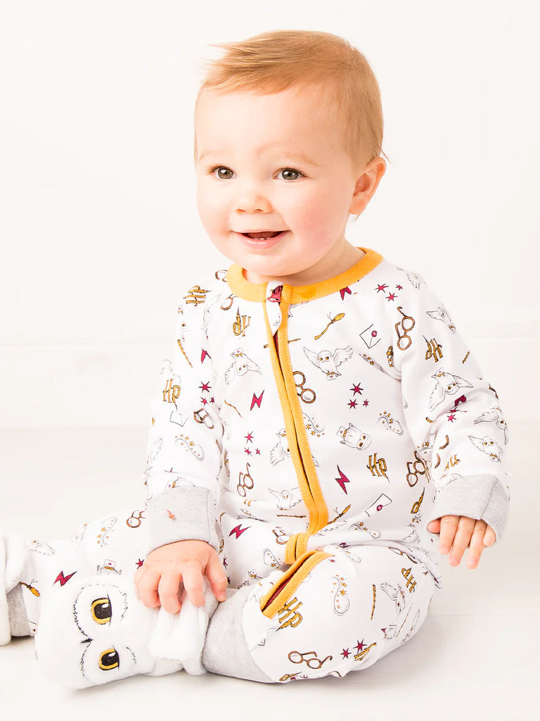 Blade and Rose- Harry Potter™ Hedwig Romper Playsuit- baby at the bank