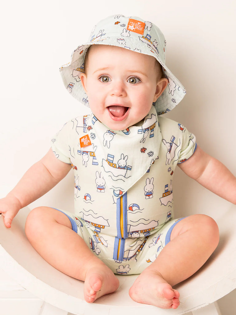 Blade and Rose- Miffy In The Sunshine Summer Romper- Baby at the bank