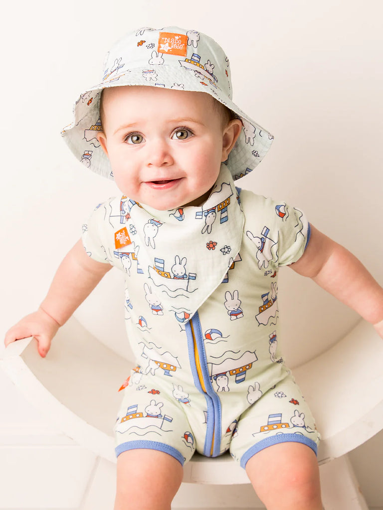 Blade and Rose- Miffy In The Sunshine Summer Romper- Baby at the bank
