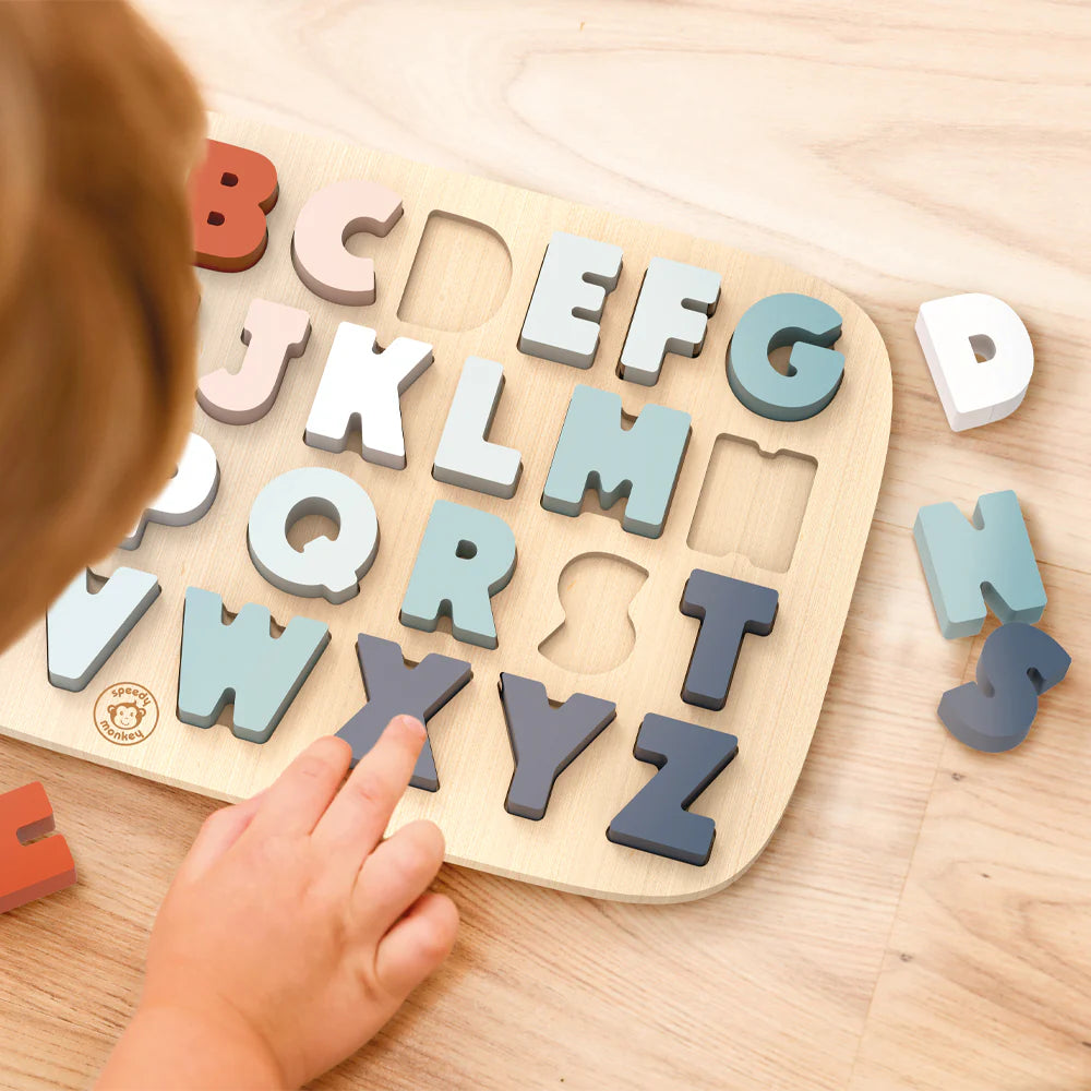 Speedy Monkey- Alphabet Puzzle- Baby at the bank