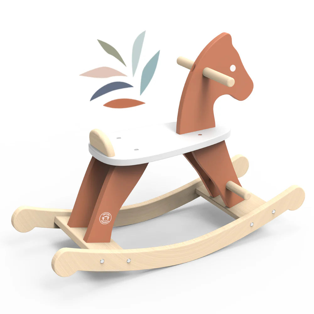 Speedy Monkey- Rocking Horse- Baby at the bank