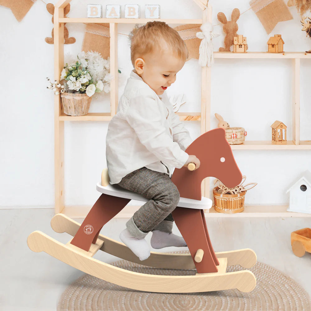 Speedy Monkey- Rocking Horse- Baby at the bank