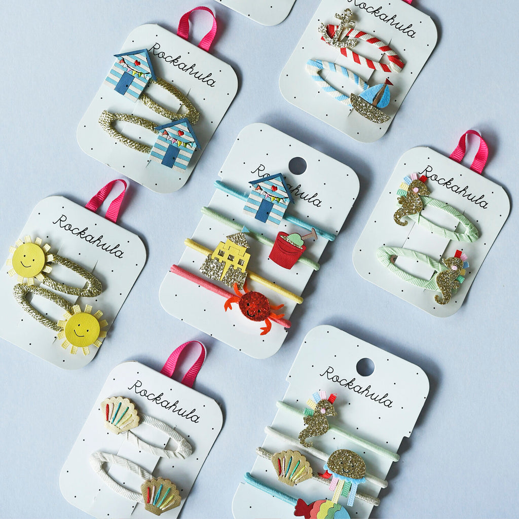 Rockahula- Rainbow Seahorse Clips-Baby at the bank