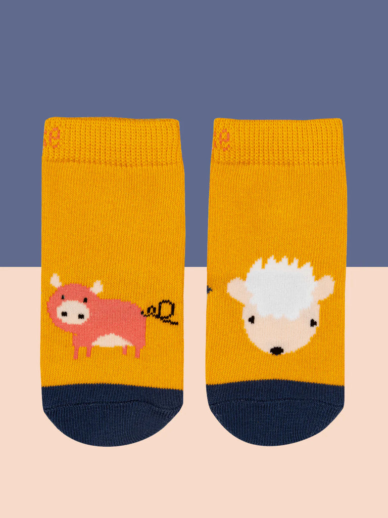 Blade and Rose- Meadow Farmyard Socks- baby at the bank
