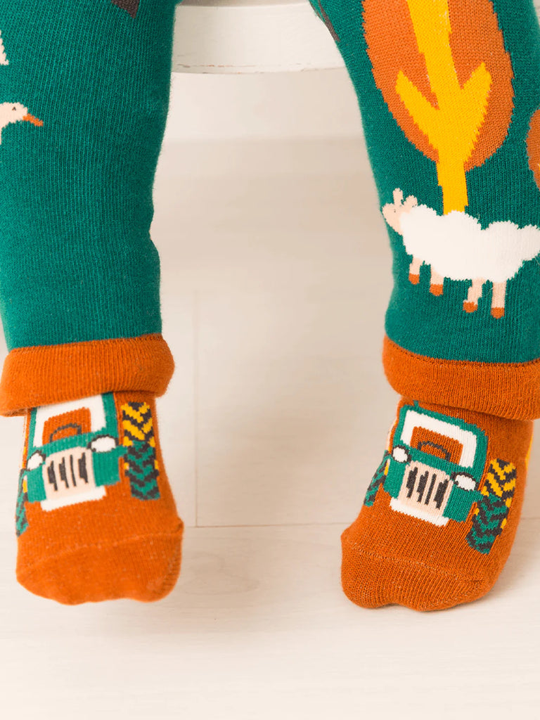 Blade and Rose- Rustic Farmyard Socks- Baby at the bank