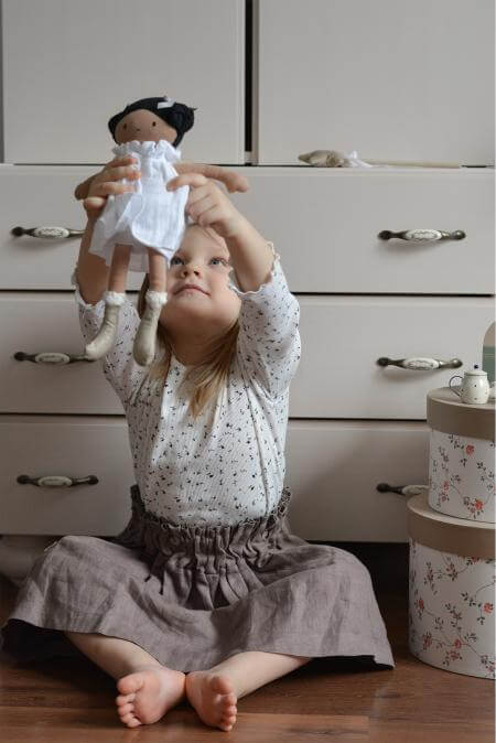 Rainbow Designs- Aurora Doll- baby at the bank