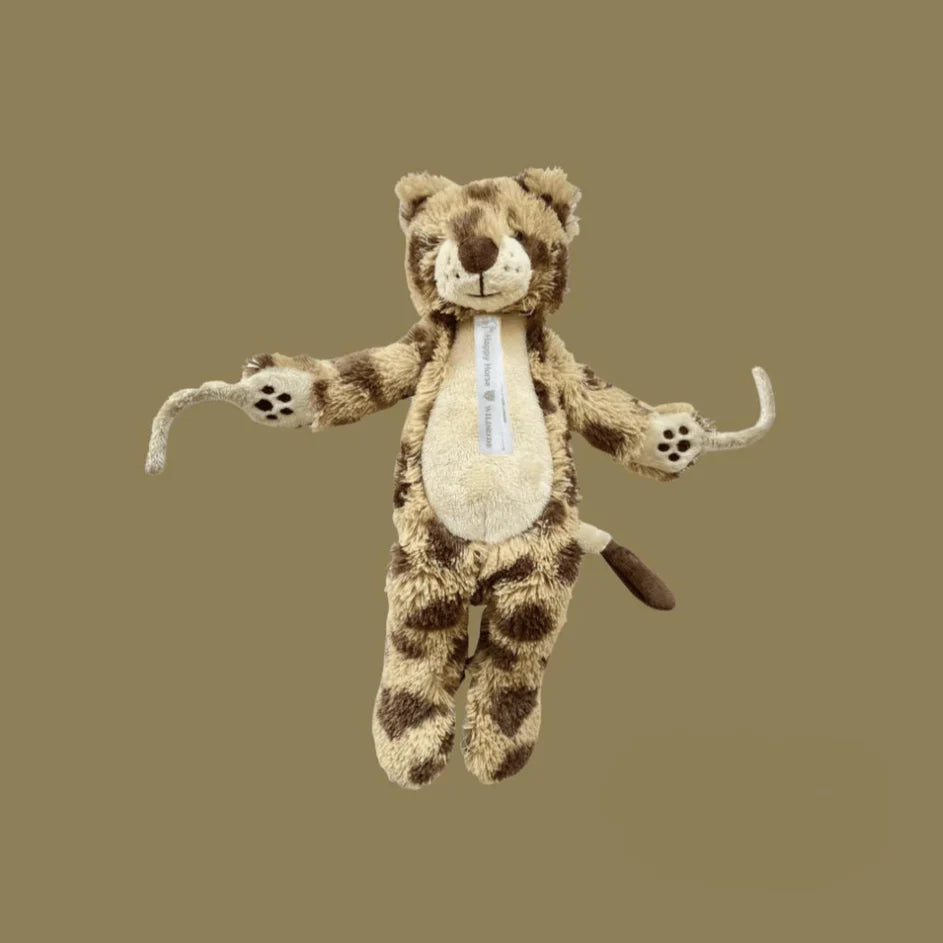 Wildride- Toddler Cheetah Cuddly Toy- Baby at the bank