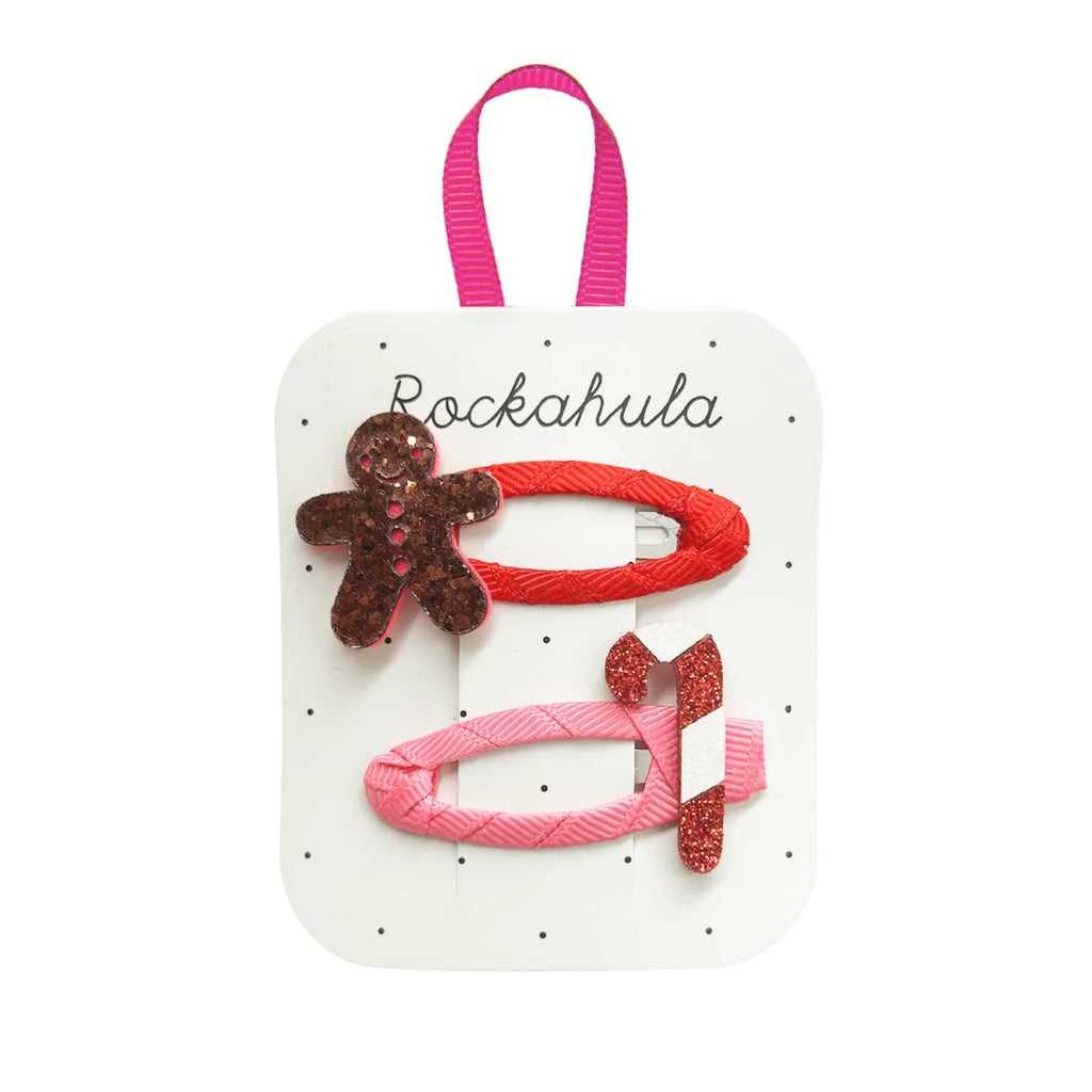 Rockahula- Gingerbread and Candy Cane Clips- Baby at the bank