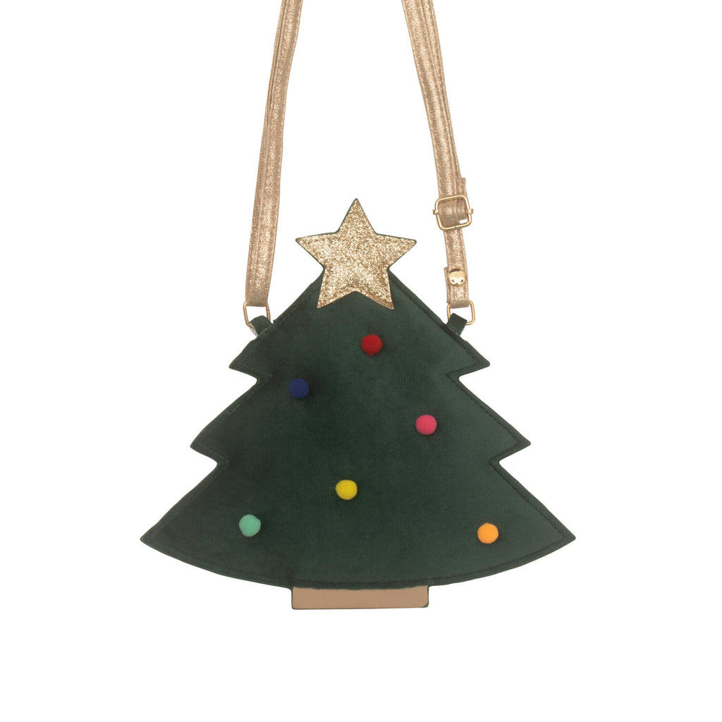 Rockahula-Velvet Christmas Tree Bag- baby at the bank