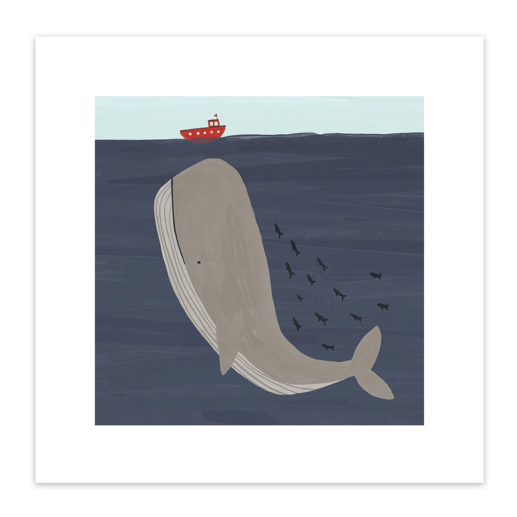 James Ellis- Whale Art Print- Baby at the bank