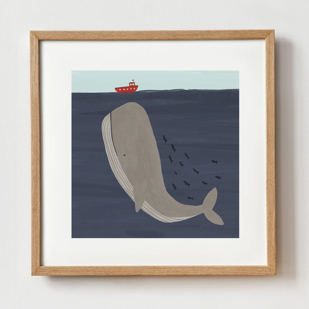 James Ellis- Whale Art Print- Baby at the bank