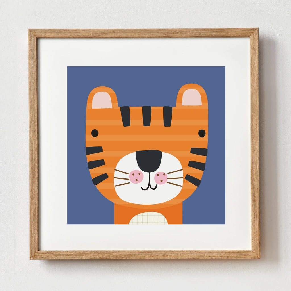 James Ellis- Tiger Art Print- Baby at the bank