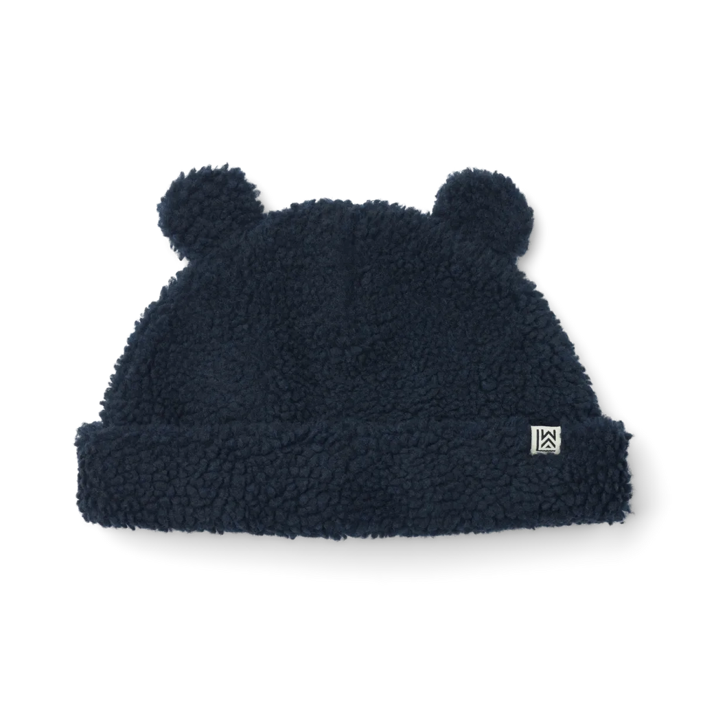 Liewood- Bibi Pile Beanie Classic Navy- Baby at the bank