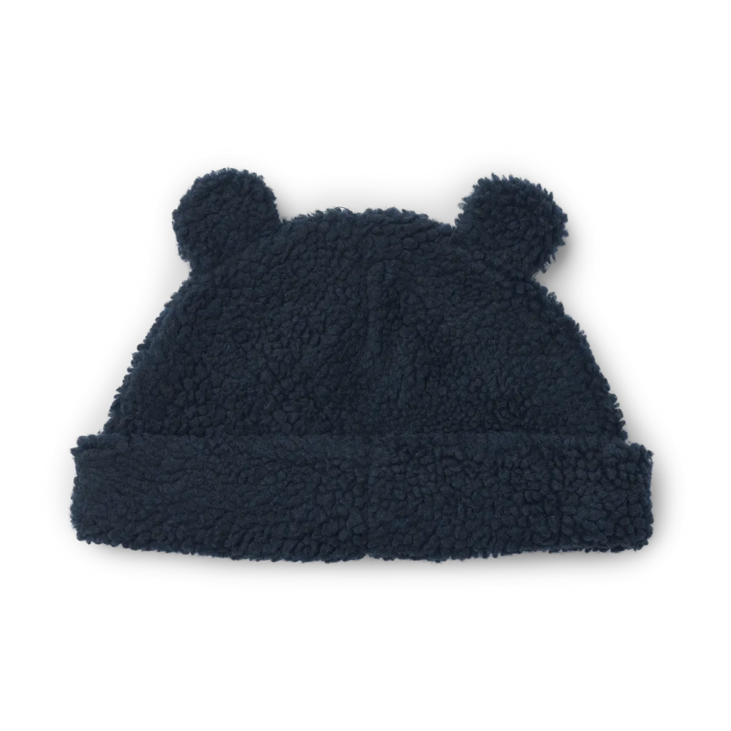 Liewood- Bibi Pile Beanie Classic Navy- Baby at the bank