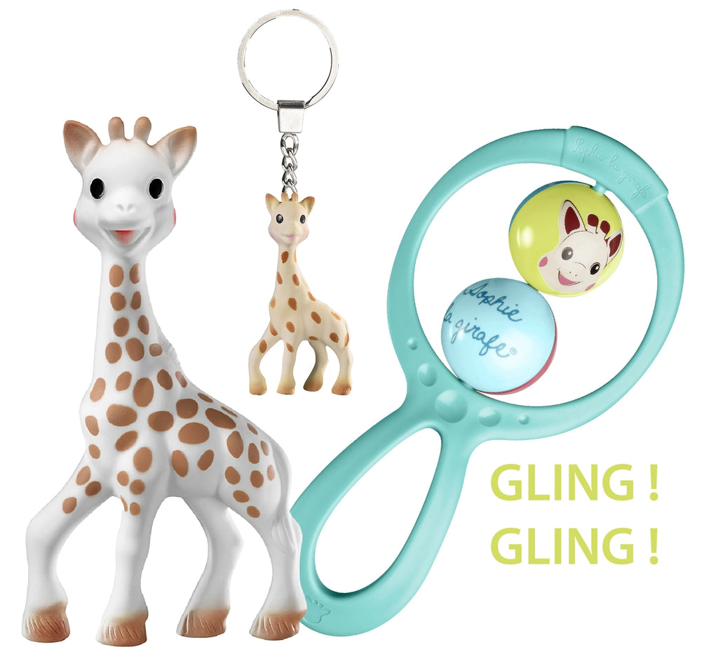 Sophie La Girafe- Newborn Gift Set- Baby at the bank