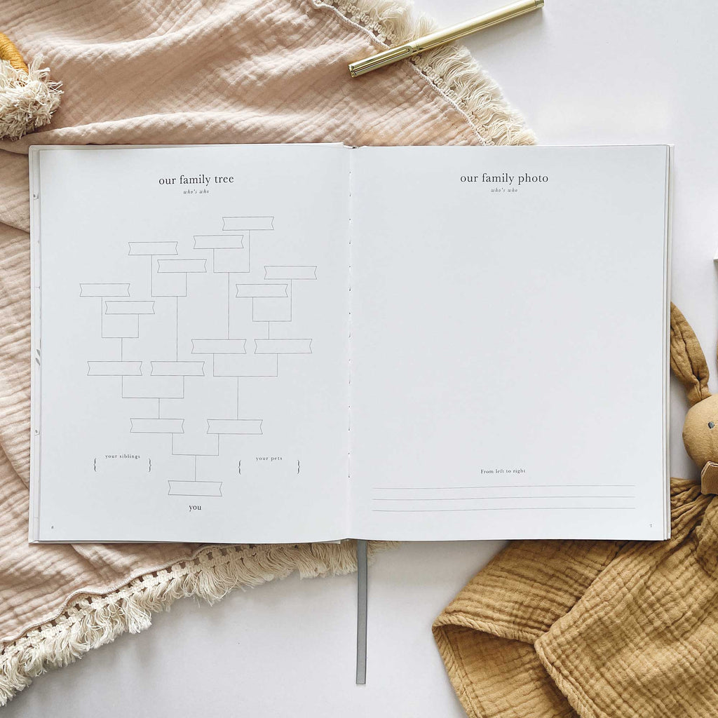 Blush & Gold -My Pregnancy Journal - Safari with Gilded Edges