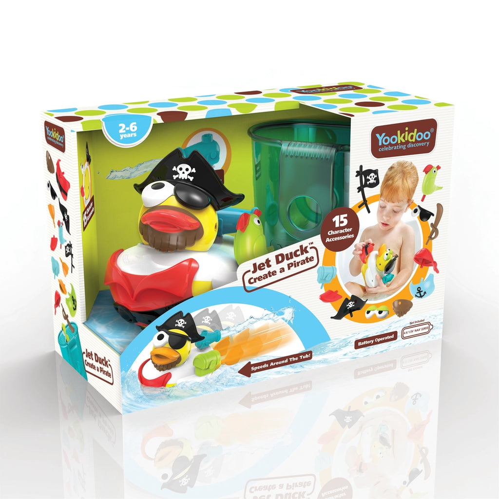 Yookidoo- Jet Duck - Create A Pirate- Baby at the bank