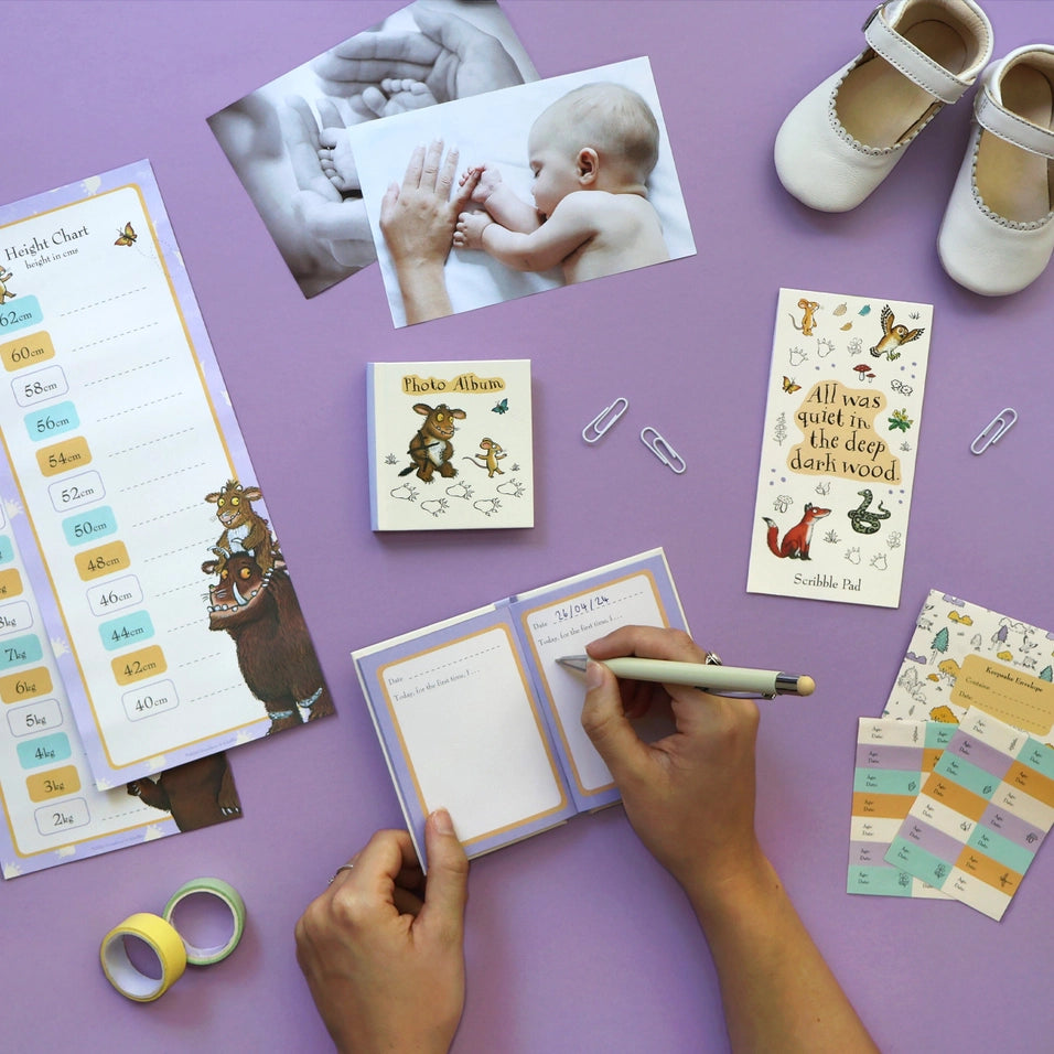 Robert Frederick- The Gruffalo Baby Keepsake Capsule- baby at the bank