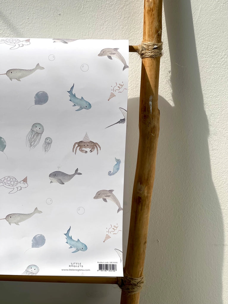 Little Roglets - Under the Sea Gift Wrapping- Baby at the bank