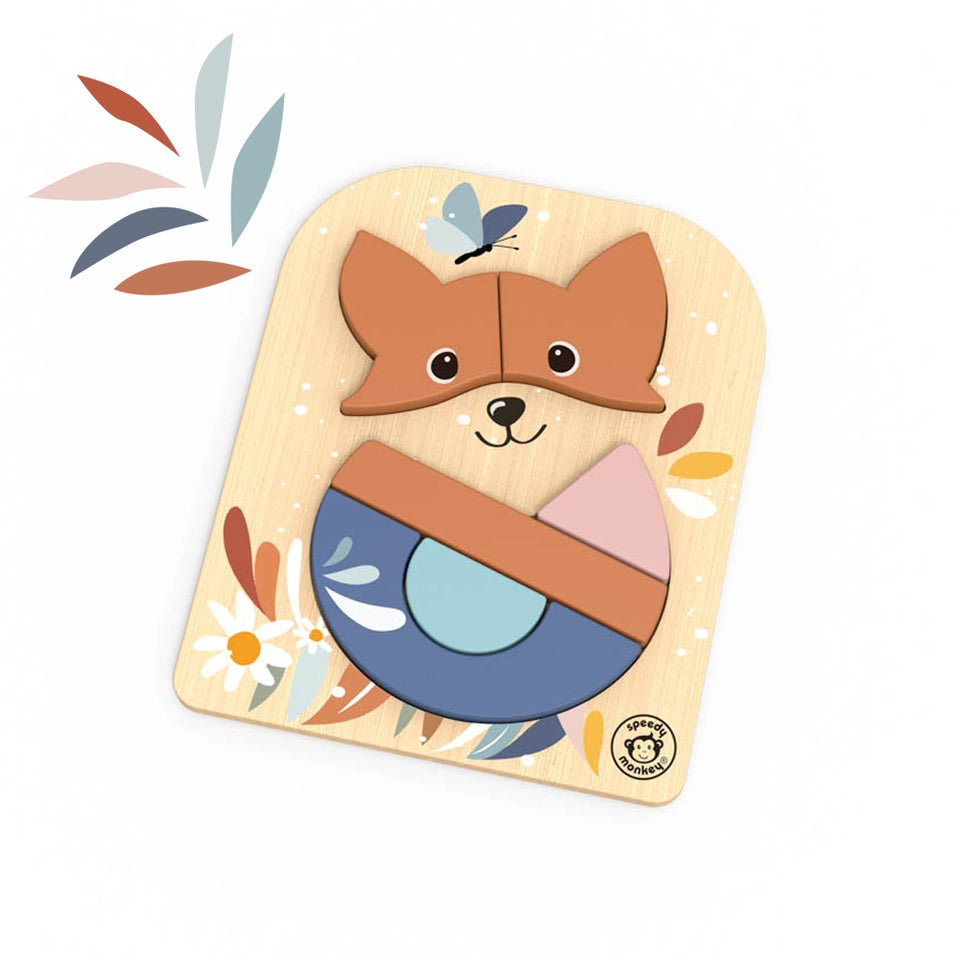 Speedy Monkey- Fox Puzzle- Baby at the bank