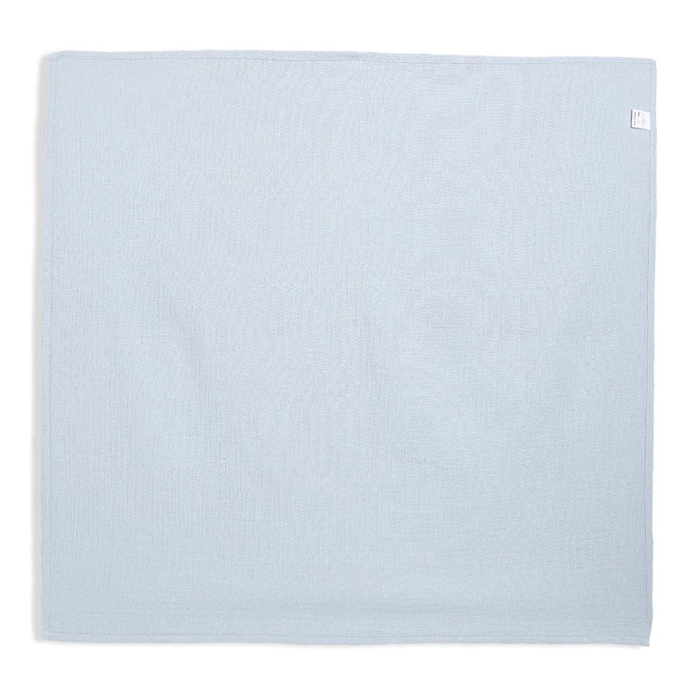 Minicuddles- Baby Boys Blue Elephant 2PK Muslin Blankets- Baby at the bank