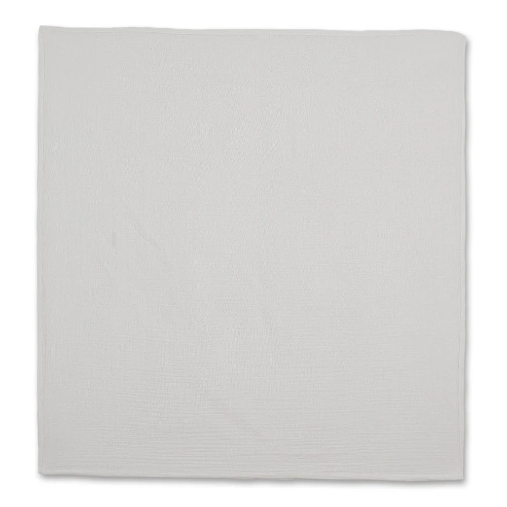 Minicuddles- Unisex Grey Zebra Muslin Blankets- Baby at the bank