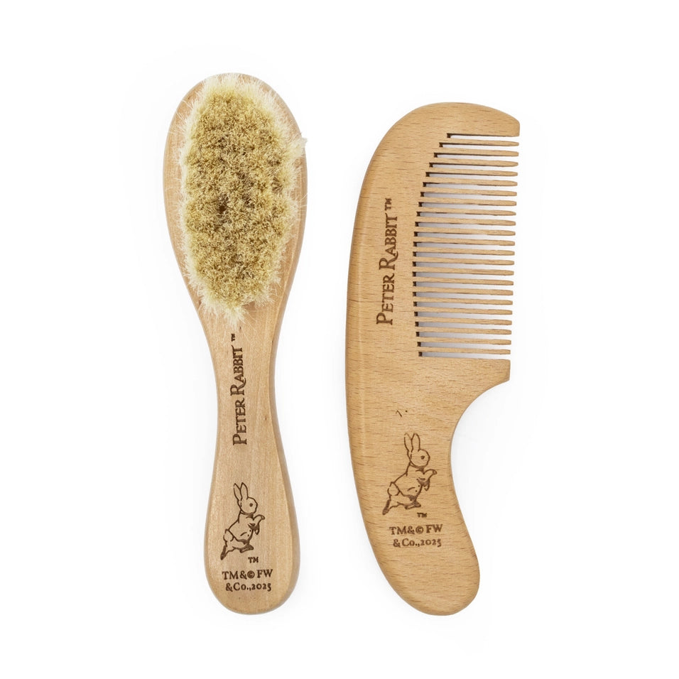Robert Frederick- Peter Rabbit Baby’S Brush, Comb & Enamel Mug Gift Set- baby at the bank