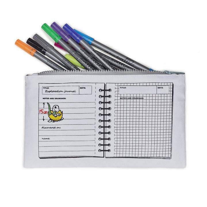 Eatsleepdoodle - Kids Craft Kit - Dinosaur Pencil Case