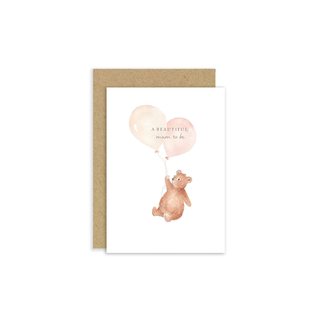 Little Roglets- Beautiful Mum To Be Card- Baby at the bank