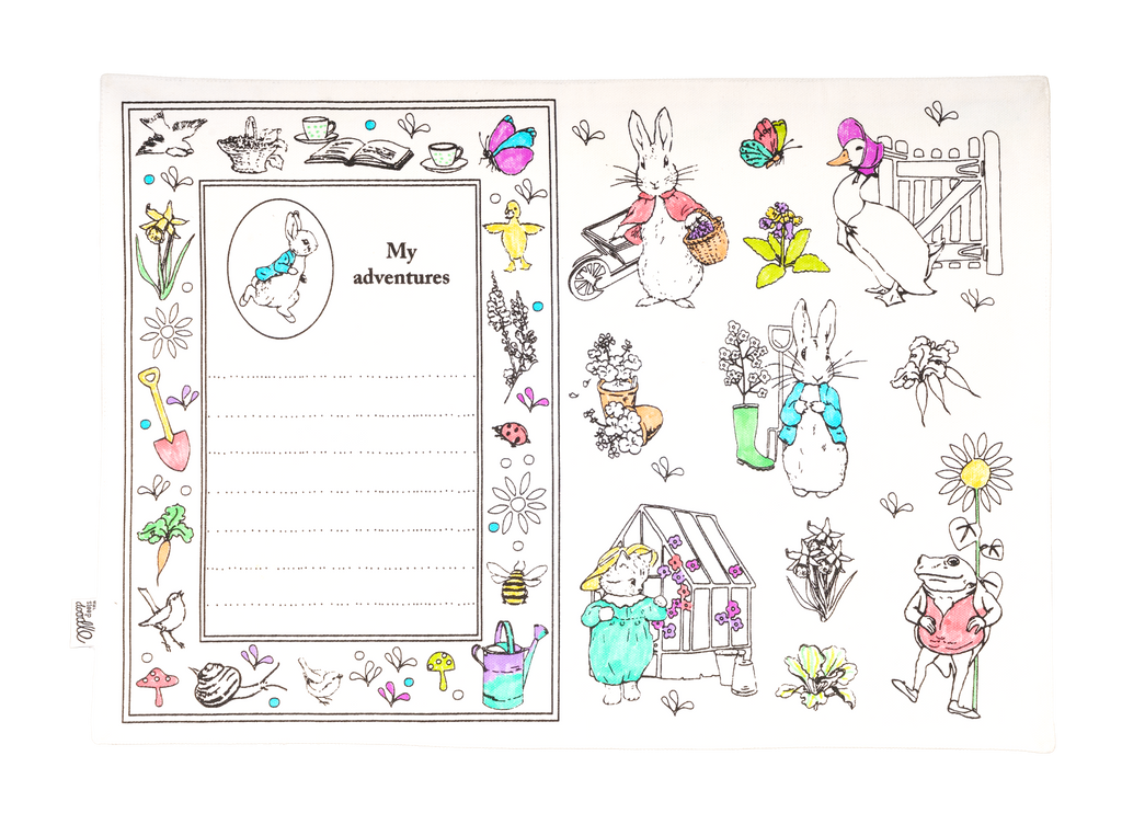 Eatsleepdoodle - Peter Rabbit™ Placemat to Go - Colouring Craft Kit