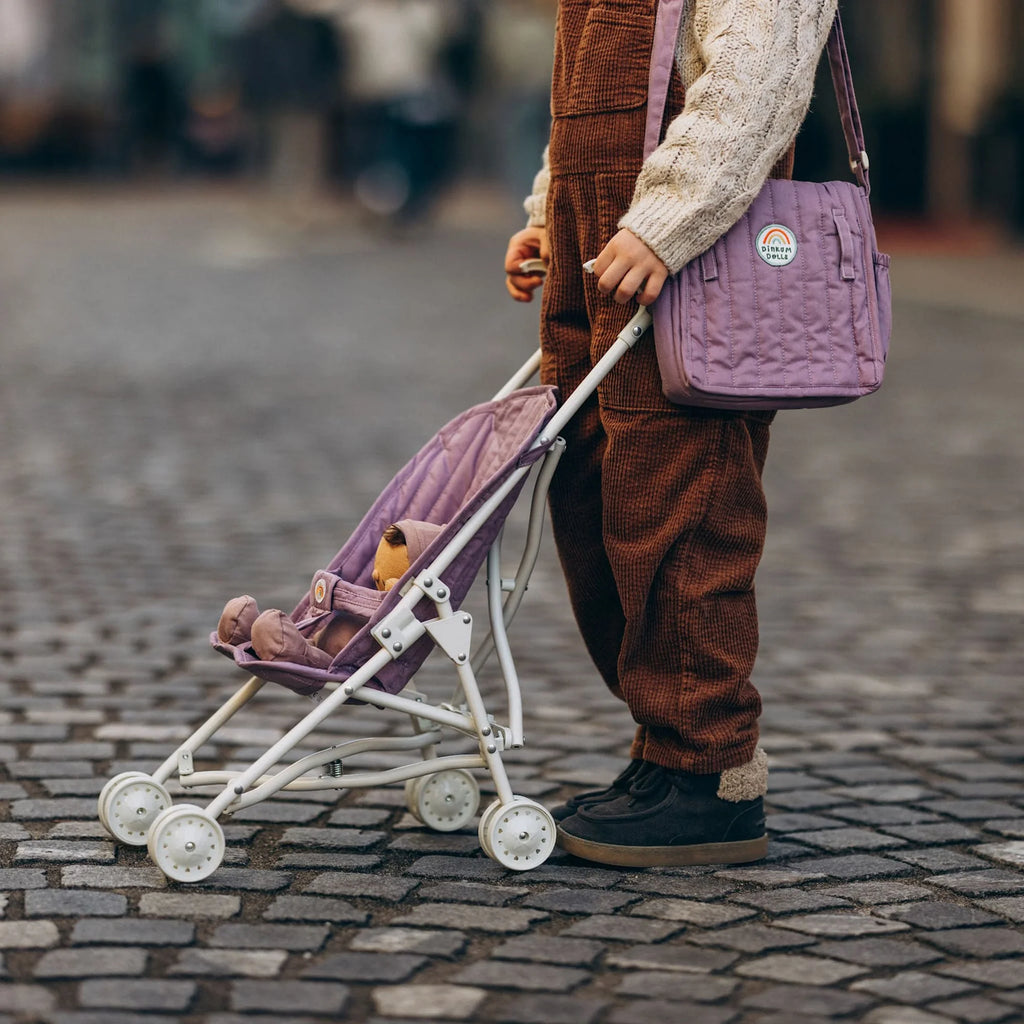 Olli Ella- Carrie Convertible Changing Bag Lavender- Baby at the bank