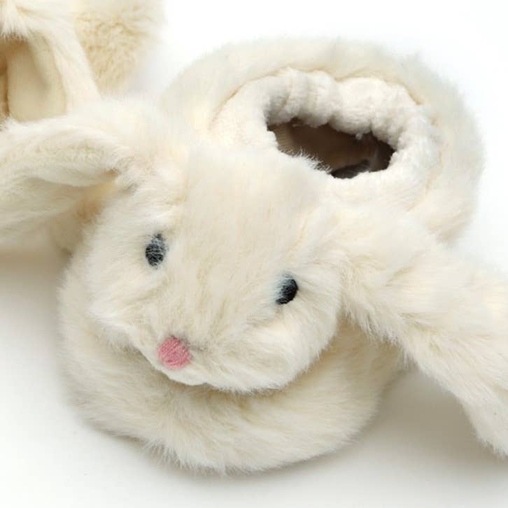 Jomanda -Bunny Baby Soft Slippers, House Shoes Cream, 0-6 months