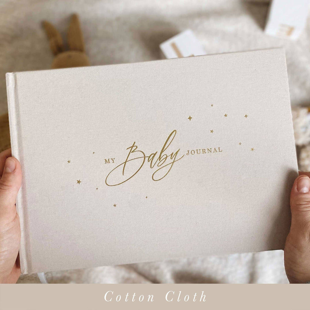 Blush & Gold -My Baby Journal (Ivory) newborn keepsake memory book gift