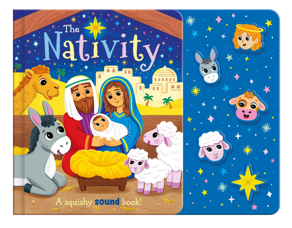 Robert Frederick- The Nativity - Children’S Squishy Sound Book with Fun Noises- baby at the bank