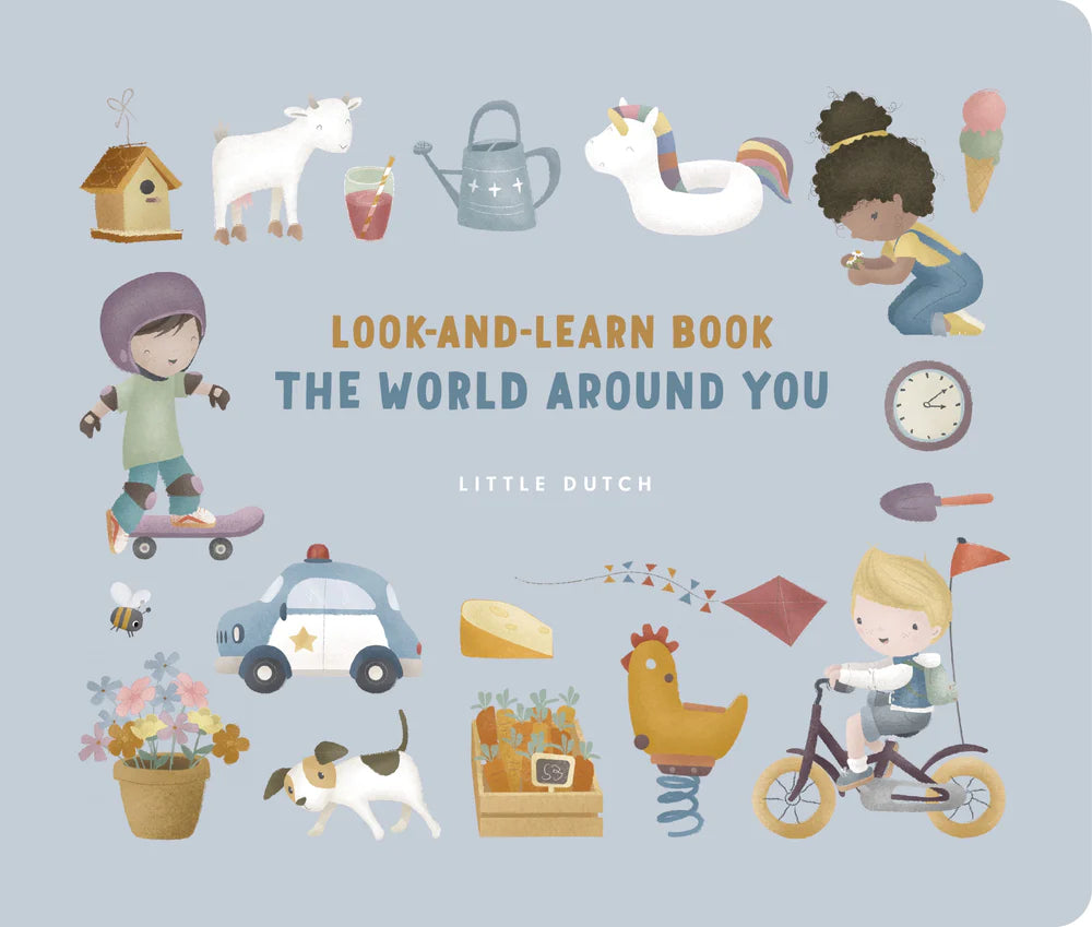 Little Dutch- Look and Learn Book: The World Around You- Baby at the bank