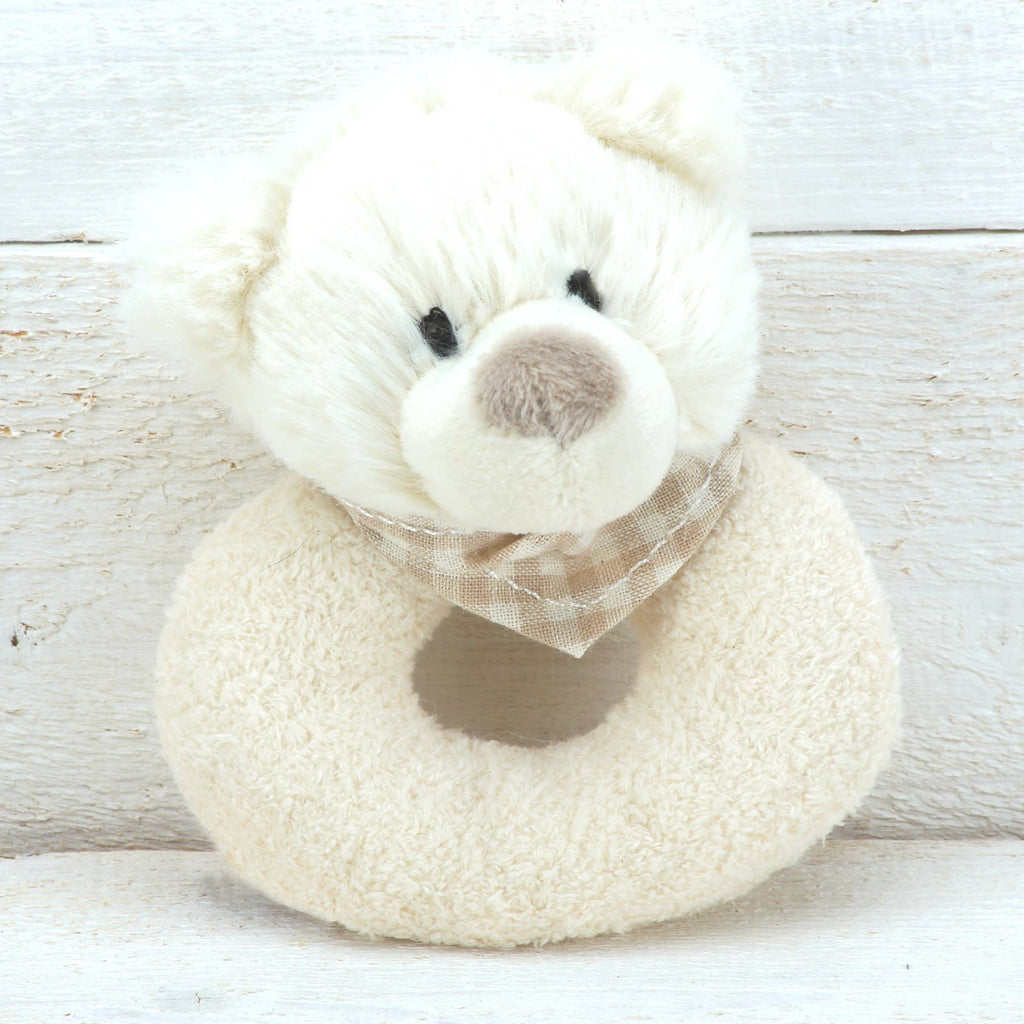 Jomanda -Bear Soft Toy Baby Stuffed Plush Rattle 10cm