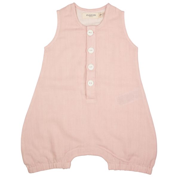 Pigeon Organics- Baby All In One Muslin Pink- Baby at the bank