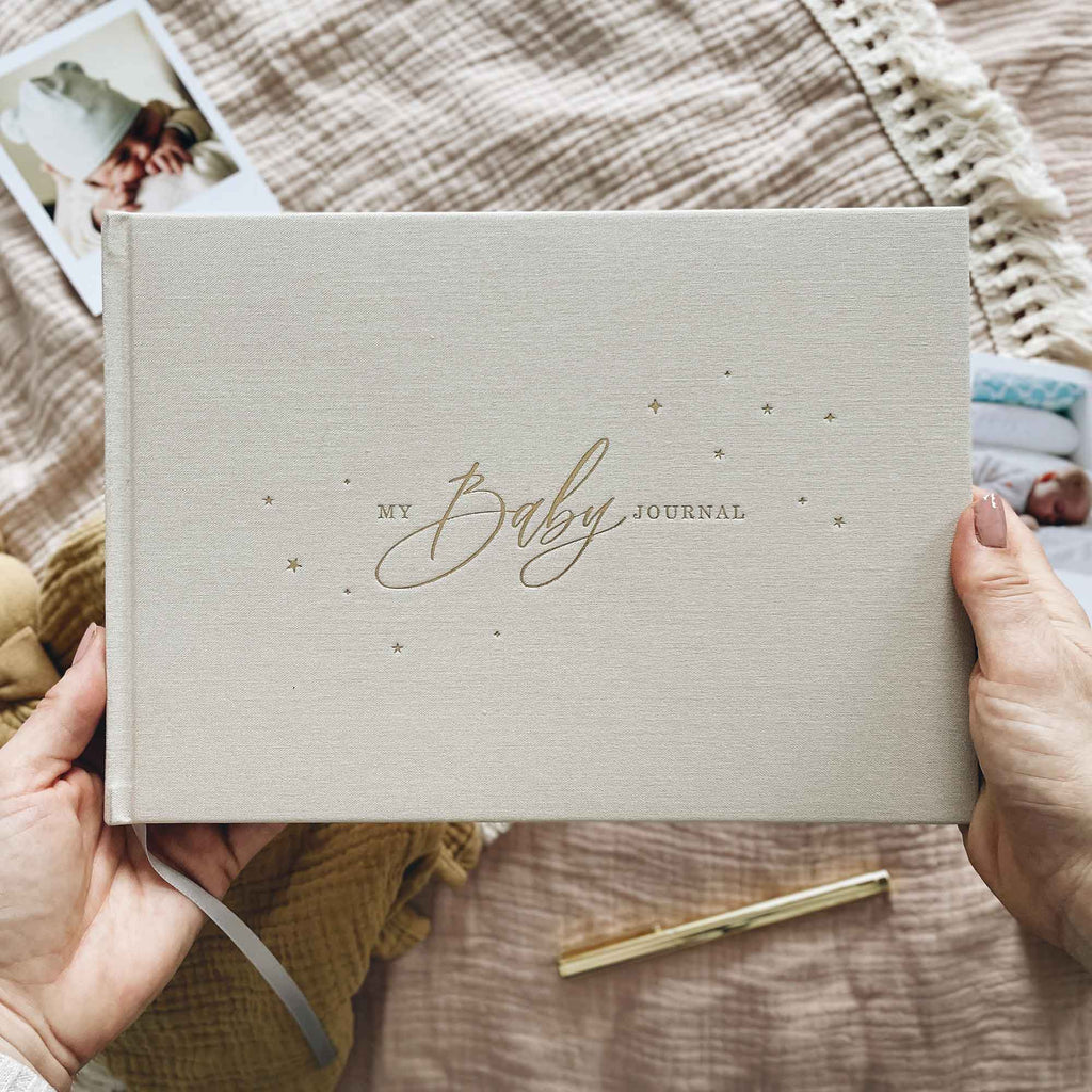 Blush & Gold -My Baby Journal (Ivory) newborn keepsake memory book gift