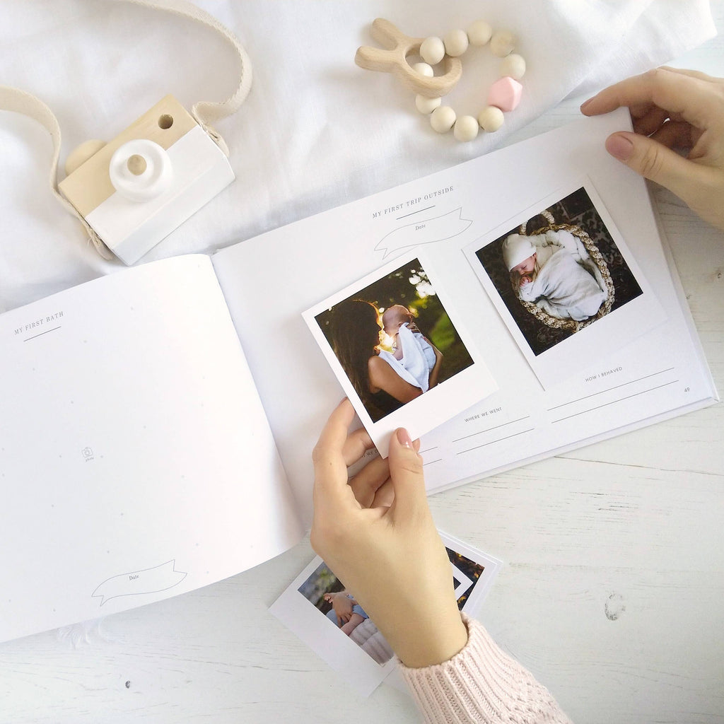 Blush & Gold -My Baby Journal (Ivory) newborn keepsake memory book gift