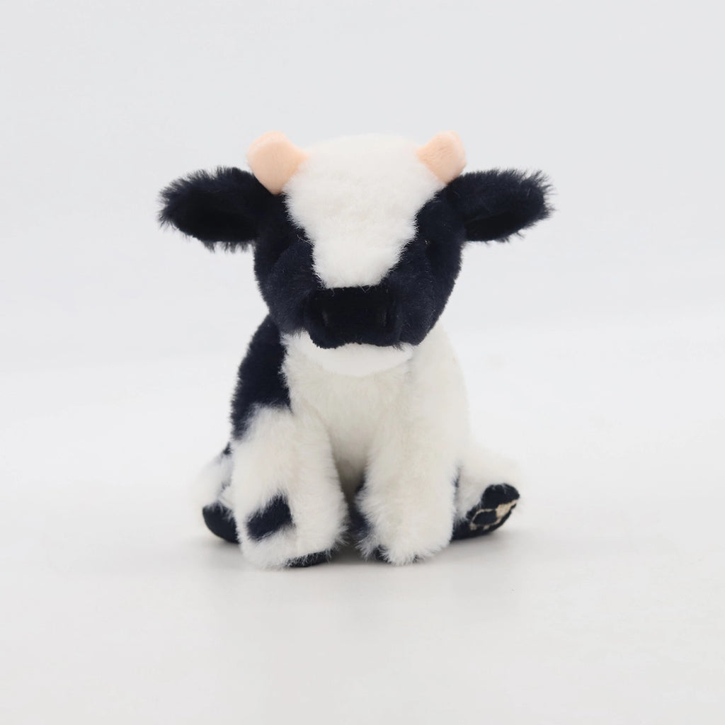 Jomanda - Black and White Dairy Cow Soft Toy Plush Mini (11cm)- Baby at the bank