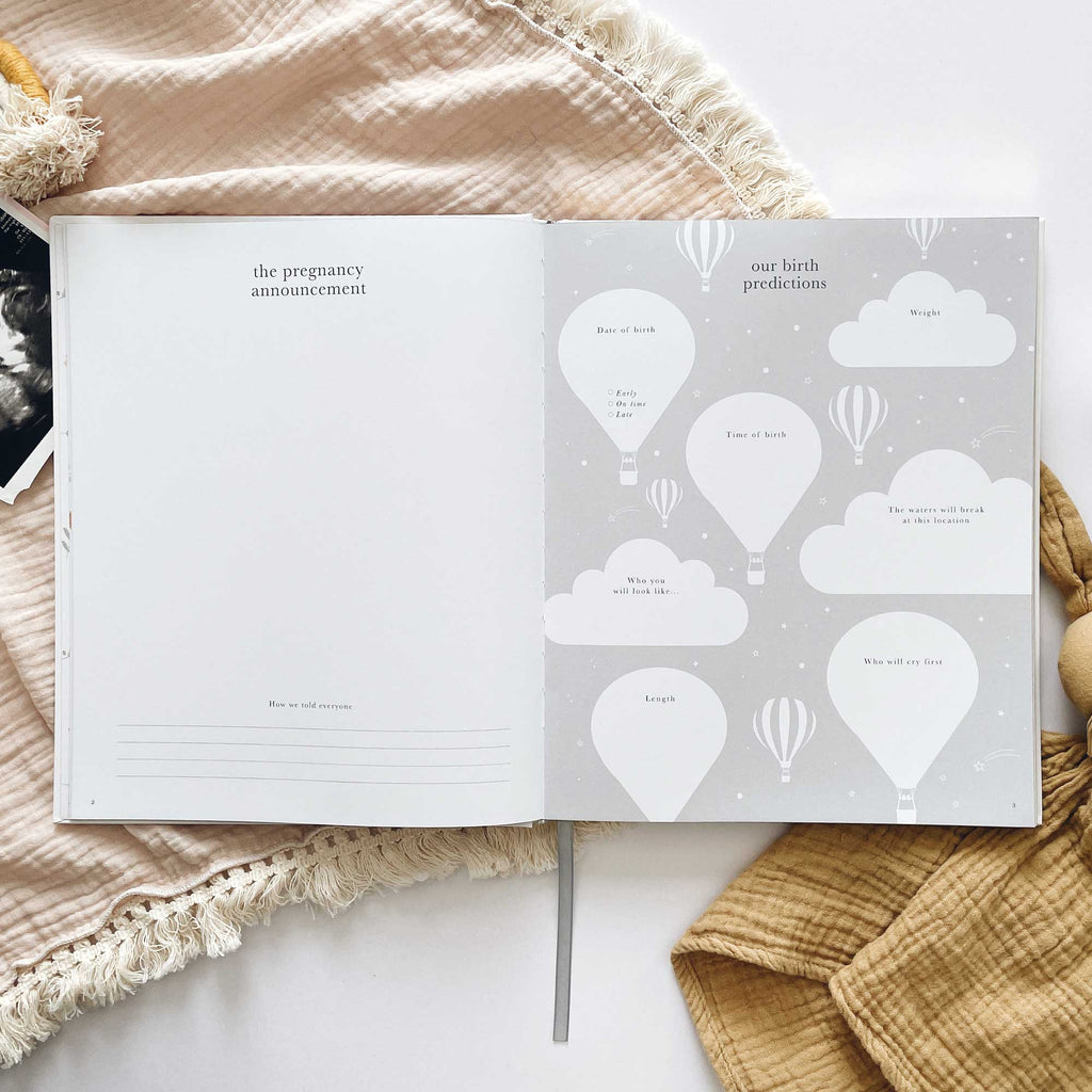 Blush & Gold -My Pregnancy Journal - Safari with Gilded Edges