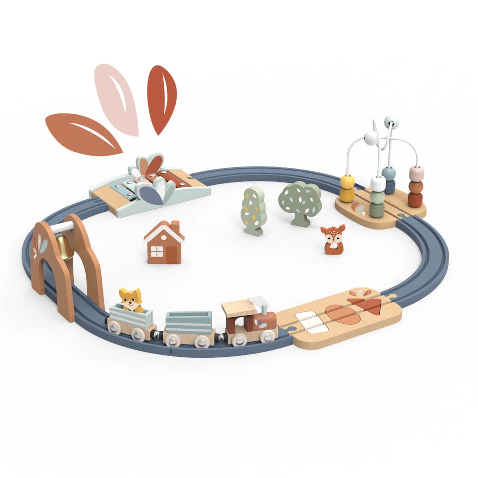 Speedy Monkey- Train Circuit Track- Baby at the bank