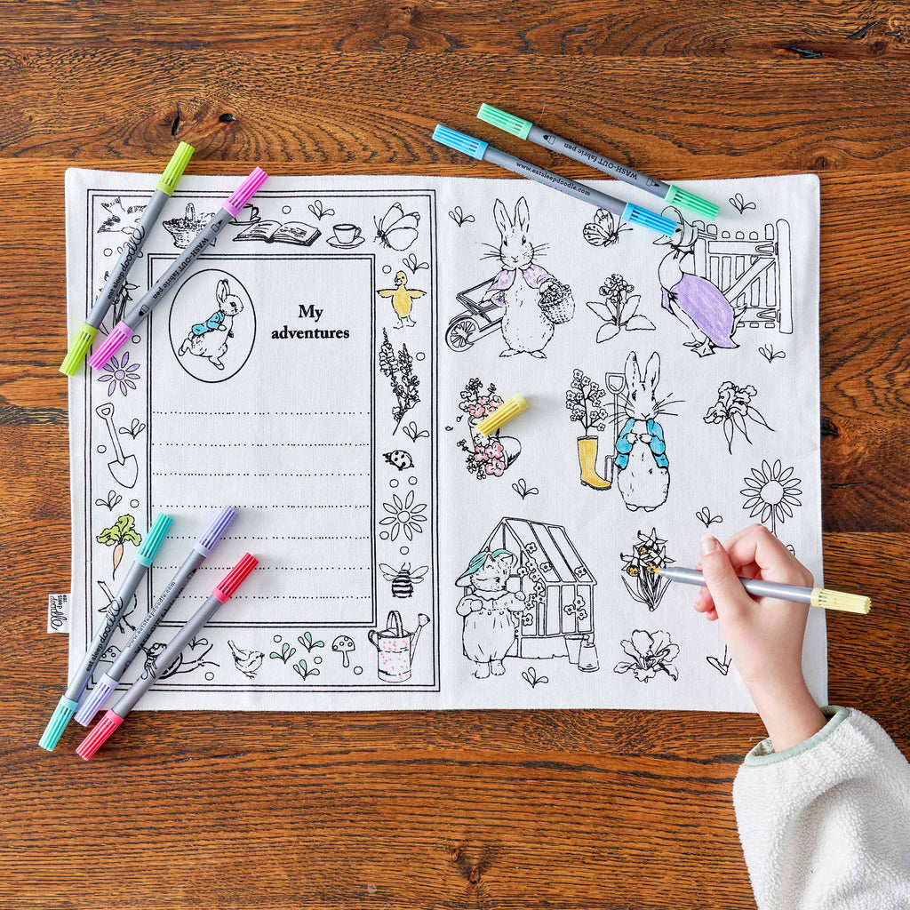 Eatsleepdoodle - Peter Rabbit™ Placemat to Go - Colouring Craft Kit