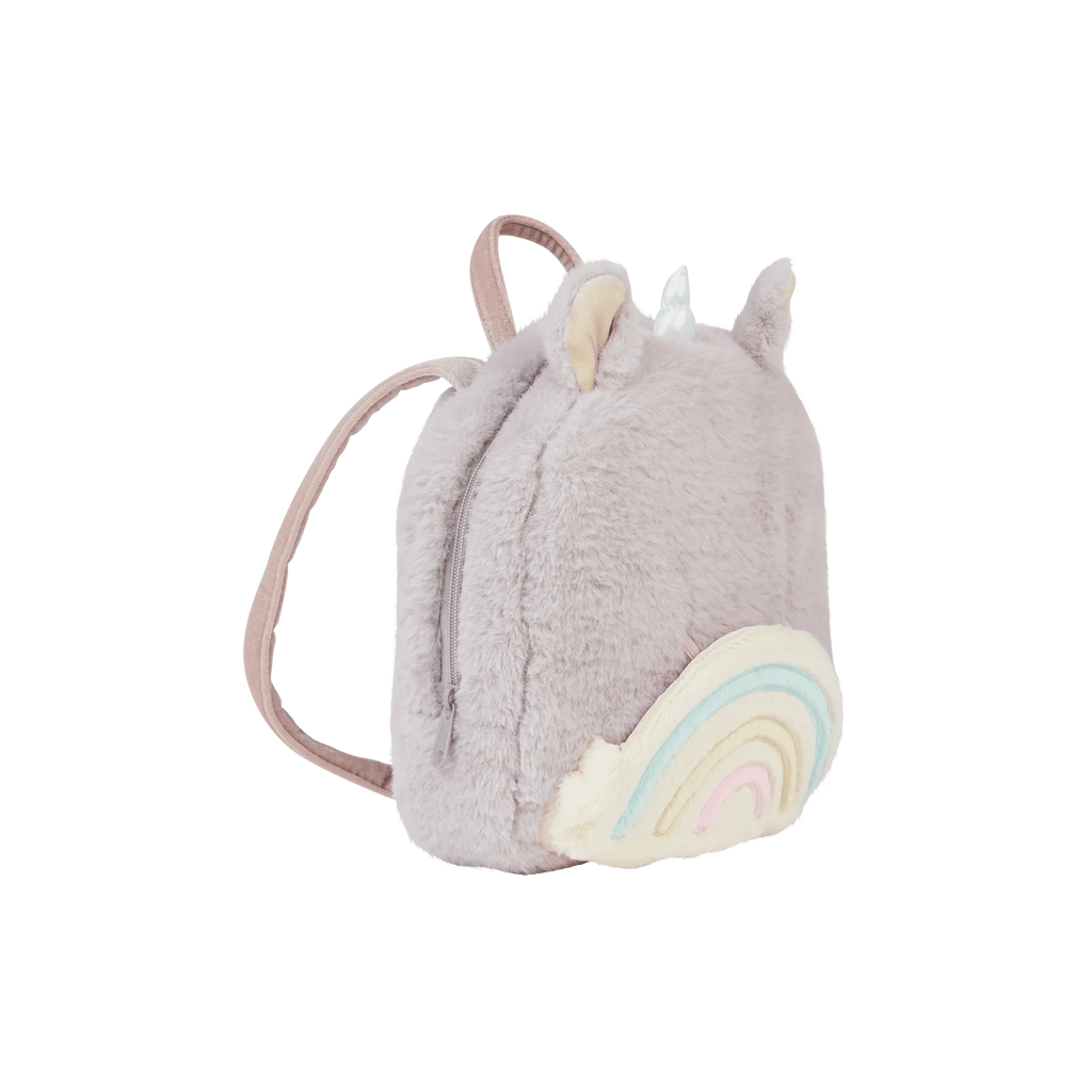 Olli Ella- Hopalong Unicorn Backpack Lilac- Baby at the bank