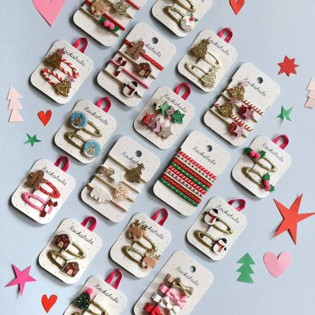Rockahula- North Pole Christmas Tree Clips- baby at the bank