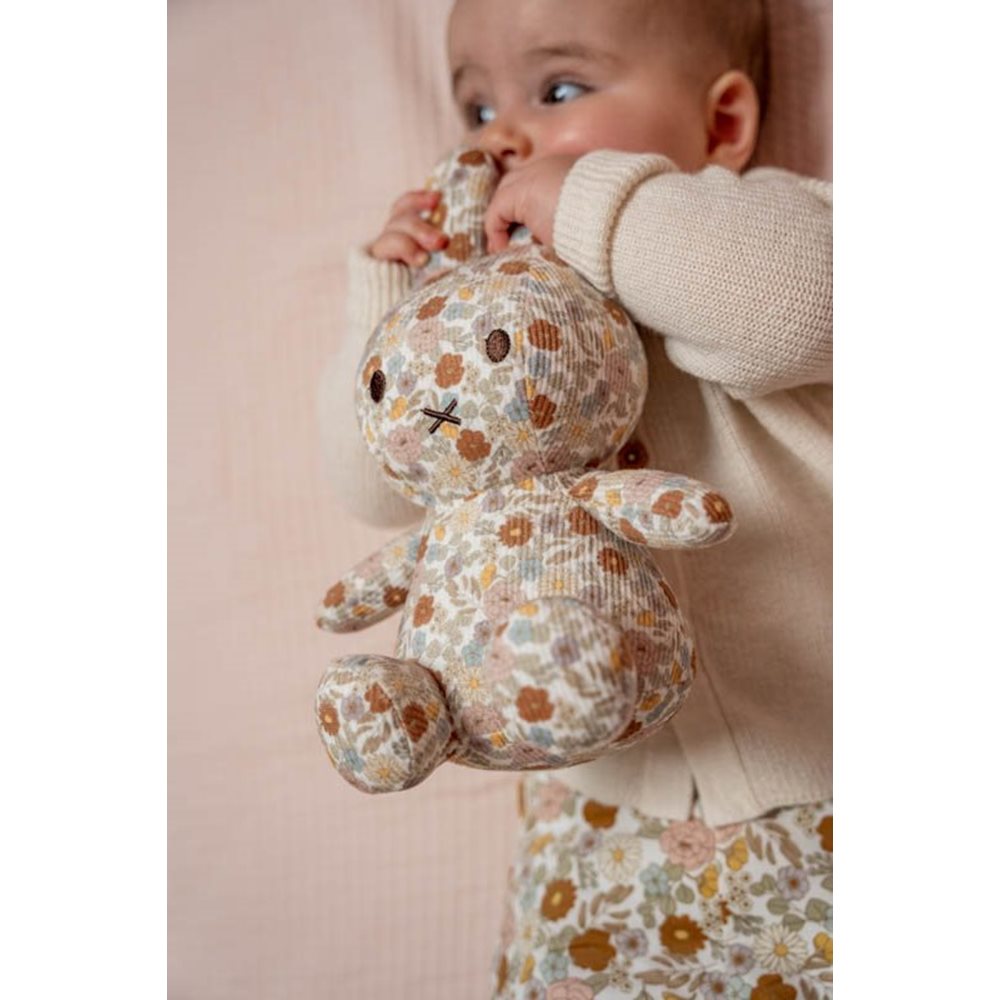Little Dutch- Miffy Vintage Flowers Cuddle 25cm All Over- Baby at the bank