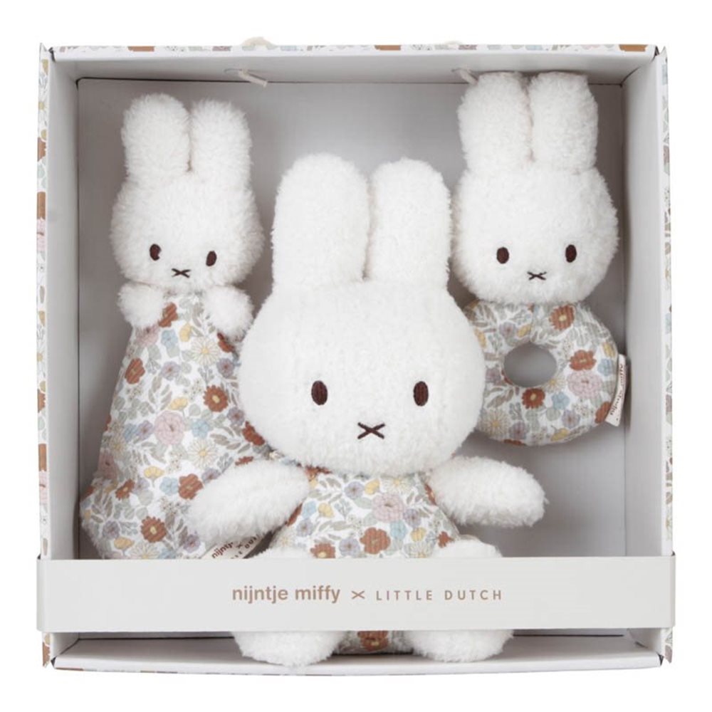 Little Dutch- Miffy Vintage Flowers Giftset- Baby at the bank