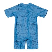 Little Dutch- Swimsuit Short Sleeves Sea Life Blue- Baby at the bank