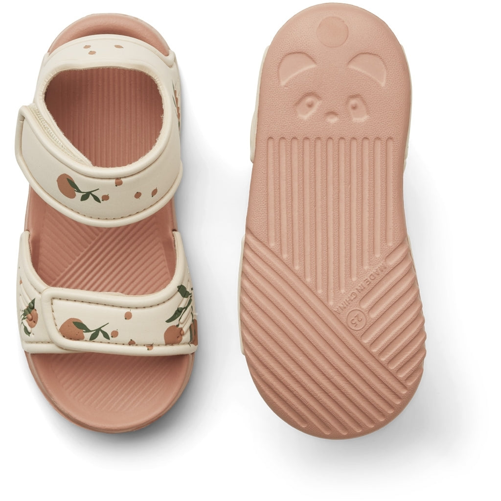 Liewood- Blumer Sandals Peach/ Sea Shell Mix- Baby at the bank