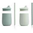 Liewood- Ellis sippy cup 2 - pack Mint Mix- Baby at the bank